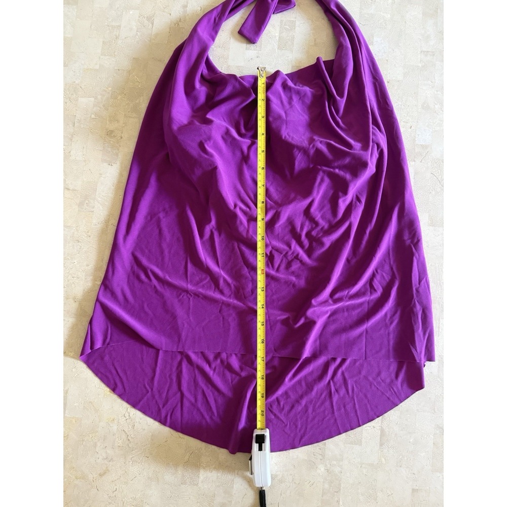 NWT Magicsuit Sophie Tankini Top Purple Color Hibiscus Pink Halter Sz 8 $134 - Picture 2 of 8
